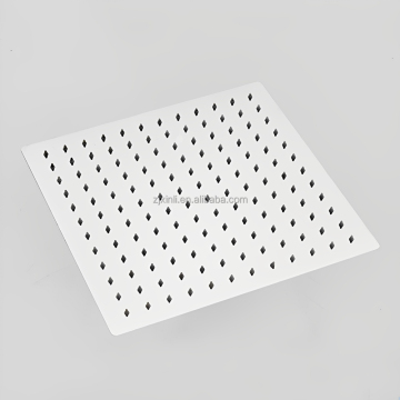 Chrome Finish 12 Inch Square Rainfall Overhead Shower Head in Brass or Stainless Steel