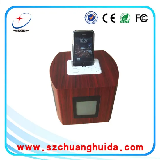 portable 2.0 alarm o'clock multimedia pro audio stereo speaker