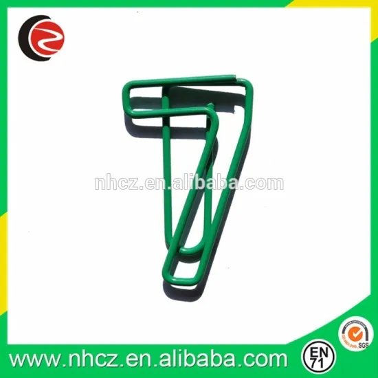 widely used clear number seven shape paper clips