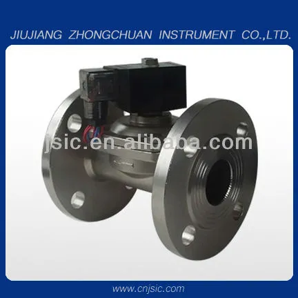 Stainless Steel Large Pipe Fluid Flange Type Connection Solenoid Valve