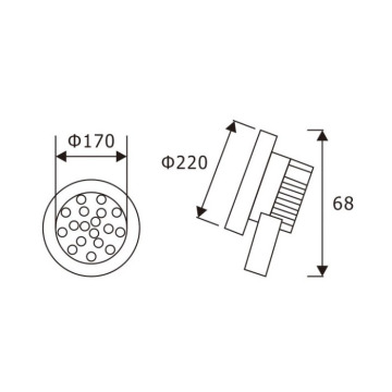 LEDER 24V RGBWW 21W LED Underwater Light