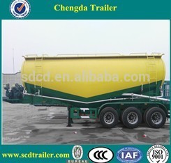 Chinese Shandong 3 axles animal feeds tank bulk trailer with air compressor for sale