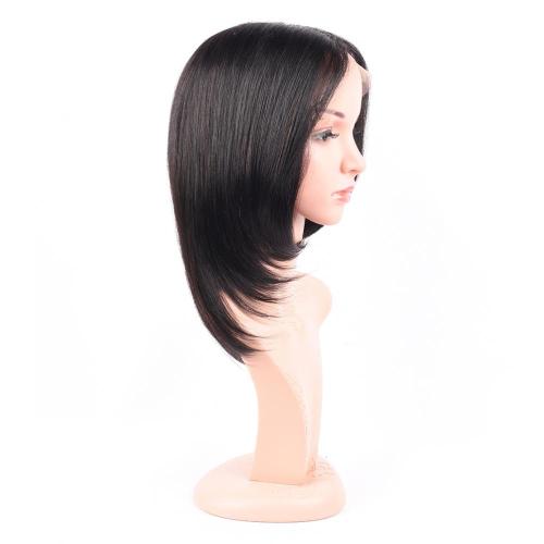 100% NATURAL VIRGIN REMY HUMAN HAIR STRAIGHT LACE FRONT WIG