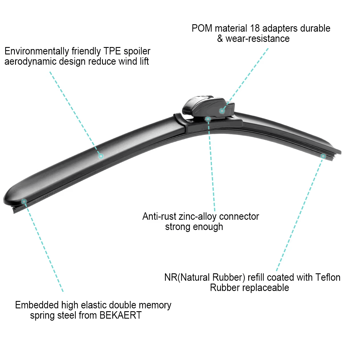 Windscreen Metal Oem Front Windscreen Metal Frame With Bone Wiper Blade For Car & Truck ...