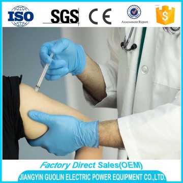 aql 1.5 9.5" length medical grade powder free purple nitrile gloves
