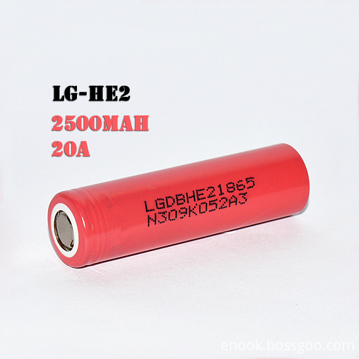 Lowest Price Red LG HE2 2500mah Battery