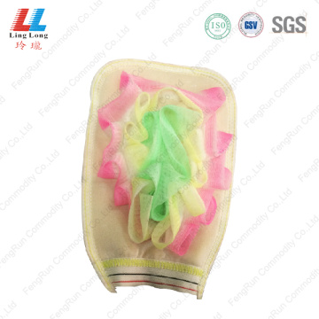 Soft cleaning massaging gloves sponge pad