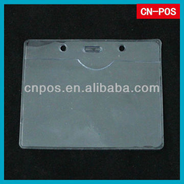 supermarket soft pvc name card holder for displaying