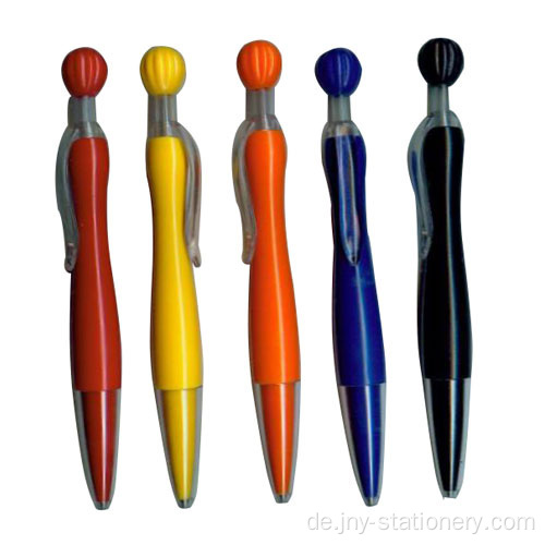 Kunststoffe einziehbare Ball Pen Werbe Kugelschreiber
