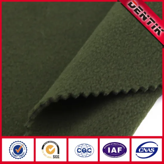 e-PTFE Membrane Bonded Softshell Waterproof Breathable Polyester Fleece Fabric for Outdoor