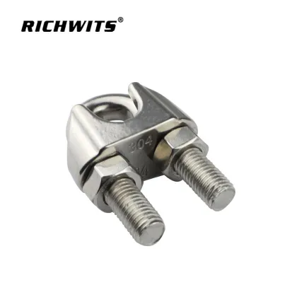 Stainless Steel cable clips 304/316 Malleable Wire Rope Clips for boat