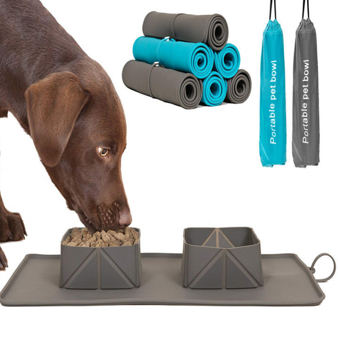 Foldable Silicone Pet Feeding Bowl