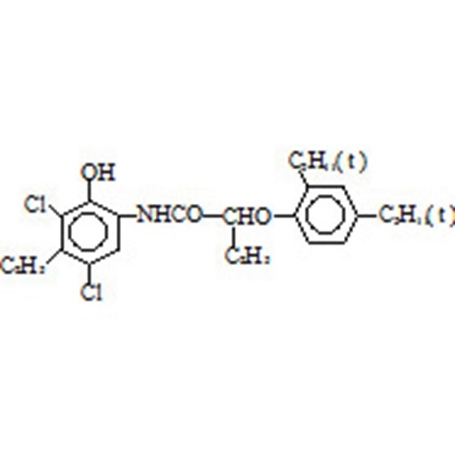 2-[α-(2,4-di-tert-pentylphenoxy)butyramide]-4,6-dichloro-5- ethylphenol CAS 93951-12-3
