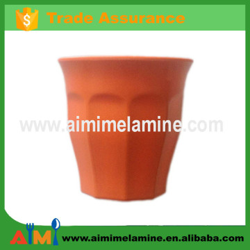 Washable solid color melamine cup for daily using ,washable plastic cup