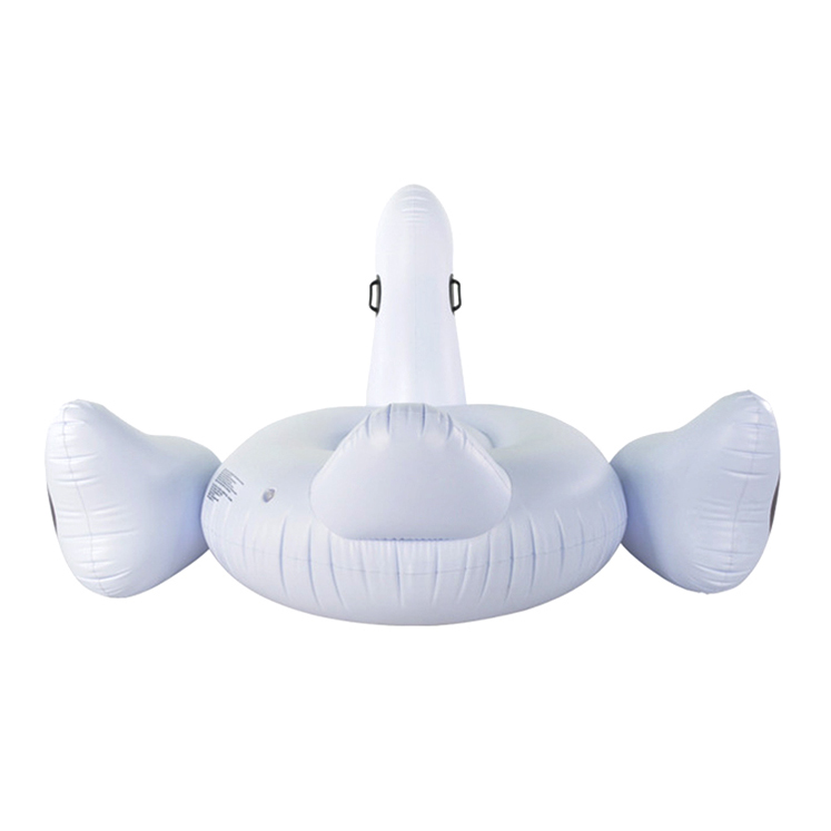 Wholesale large fashion inflatable white swan pool float