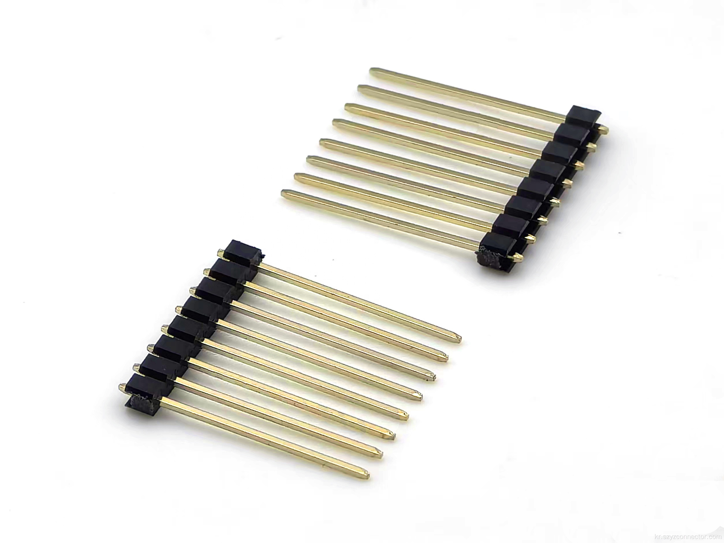 2.0mm 피치 핀 헤더 커넥터 단일 행 직접