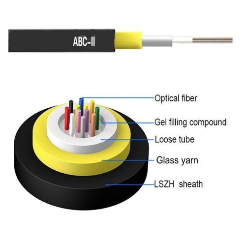 fiber optic router cable tight indoor outdoor 200m 4 fiber optic cable Supplier