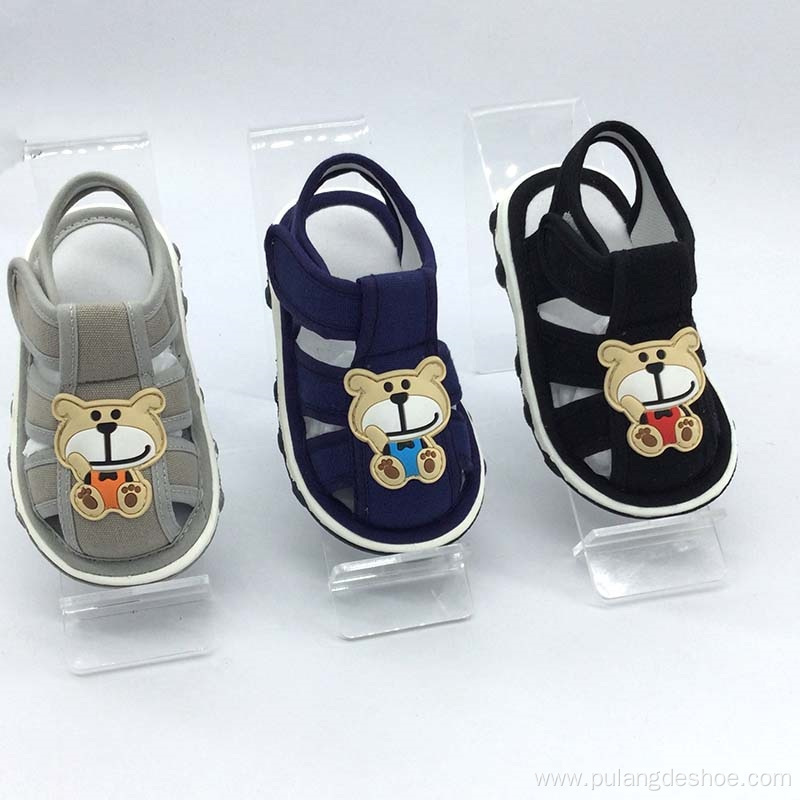 new design baby boy sandals with sound