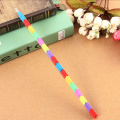 1pc Plastic Colorful Stacker Swap 8Color Section Building Block Non-sharpening Pencil Multifunction Pencil for Office Stationery