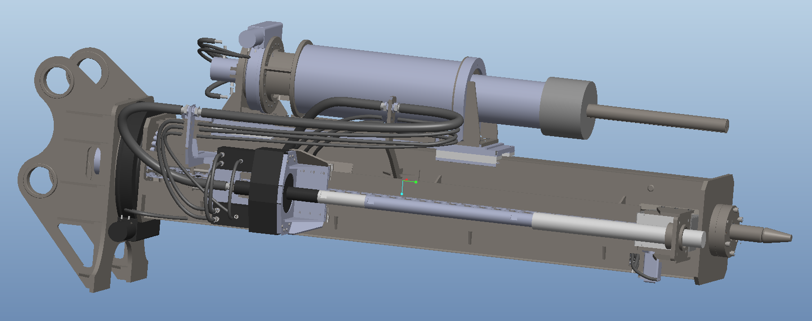 Drilling and splitting machine