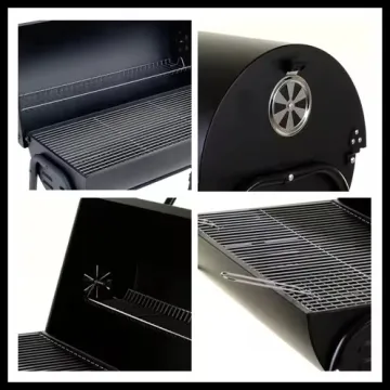 Factory Price Outdoor Kitchen Big Size Oil Drum Cylinder Barrel BBQ Charcoal Grill for Outdoor Garden