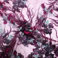 Embroidered Sequin Korea Mesh Lace Fabric