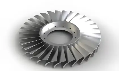 Aircraft engine integral disc