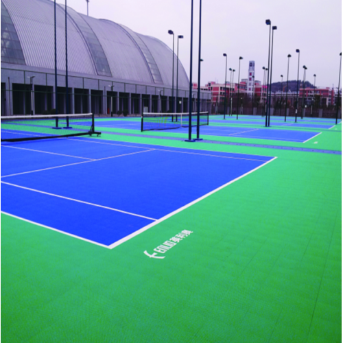 Tennis Court College Choice PP Flocklock Tiles