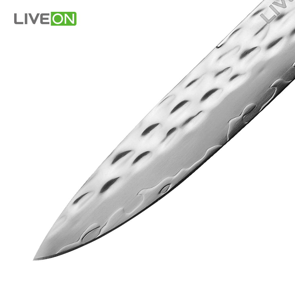 5 inch Hammered Blade Damascus Utility Knife