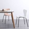 Plastic Phoenix Tail Metal Leg Dining Chair