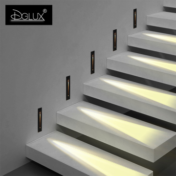 DGLUX Contemporary LED Stair Lighting - Warm/Cold White, Waterproof 3Watts