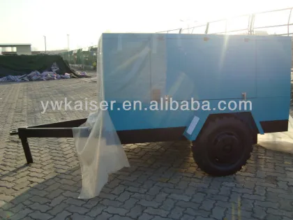 Motor driven portable screw air compressors