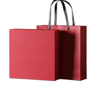 Luxury Red Rigid Cardboard Tea Bags Packaging Box