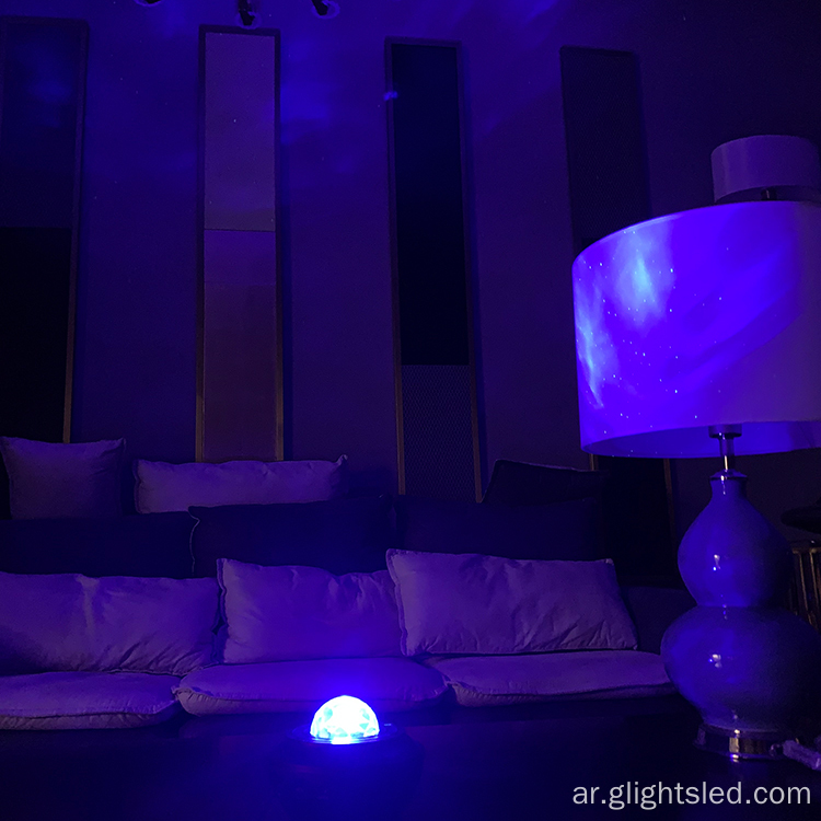 LED Bead 360 درجة رومانسية غرفة تدوير عيد الميلاد مون ستار Sky Sky Light Light