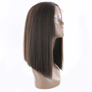 DTL special wig100% synthetic hair machine made women honey silk straight heat resistant soft synthetic wig