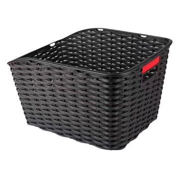 Large Capacity Plastic Bike Rear Carrier Rack and Basket: Ideal for Pets, Schoolbags, and More