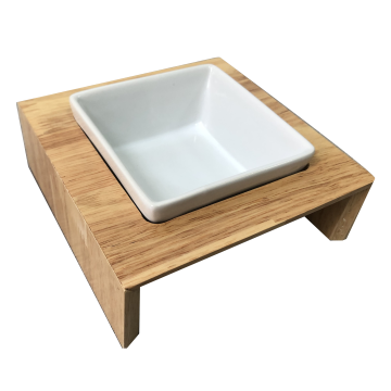 Elevated Ceramic Pet Bowl: Durable and Versatile for Dogs and Cats