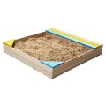 Zona de juegos al aire libre Jardín de madera Niños Sandpit Asiento