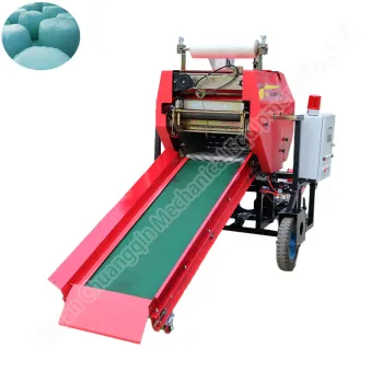 Full Automatic Silage Baler Machine for Pet Hay, Alfalfa Hay Press Baler - 55-53