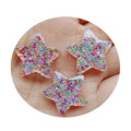 Glitter Flat Back Harz Charms Cabochon Blaues Herz Netter Bowknot Stern DIY Carft Dekoration Fliege für Haarnadel Zubehör