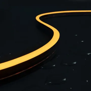 1220 Black Silicone Neon Strip - DC24V IP67 Waterproof LED Light