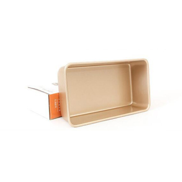 Golden Non-stick Rectangular Cake Mold