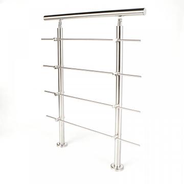 Floor Mounting Brushed 304stainless Stair Handrail