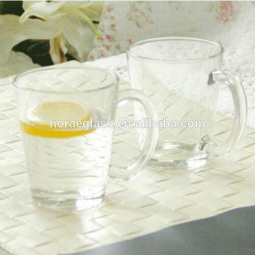Horae thick glass handle cup tea/wine glass cup for bar