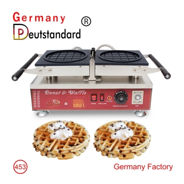 Flip Round Shape Waffle Machine with CE