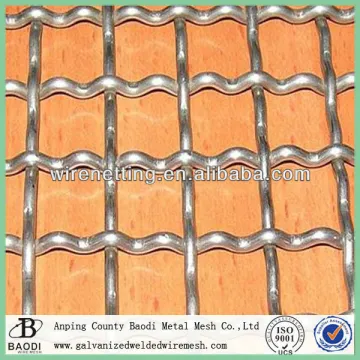 Galvanized Mild Steel Crimped Mesh