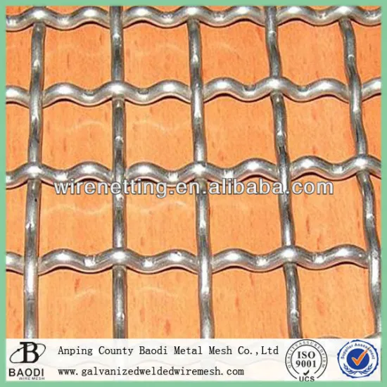 Galvanized Mild Steel Crimped Mesh
