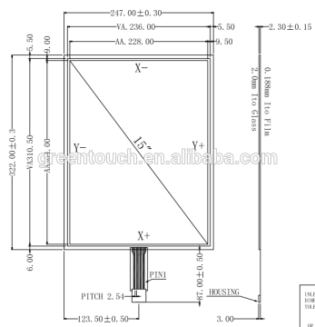 15" USB Touch Screen Kit DIY Smart Panel Resistive Monitor For Dell 510 Retail