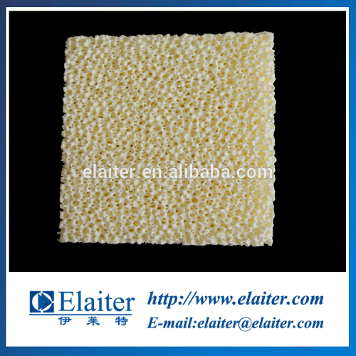 Magnesia foam ceramic filter & reticulated foam part for magnesium alloy & other active alloy filtration