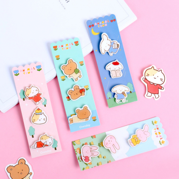 Ownday Cartoon Acrylic Brooches 3*3cm 3 Pieces Wholesale Promotion